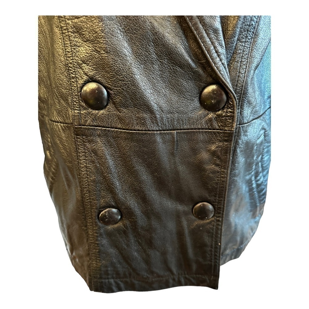 Vintage Wilson’s Black Leather Jacket XS - Picture 4 of 7